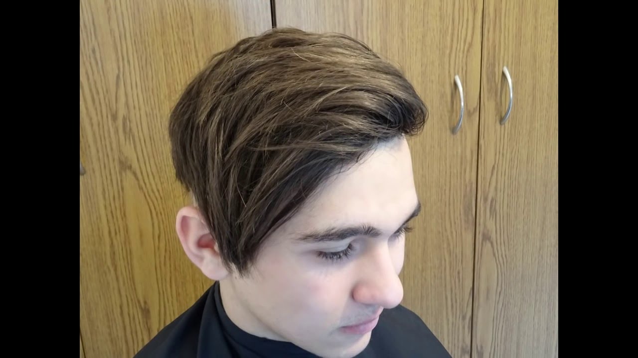 Men S New Era Long Side Swept Haircut Messy Style 2018 Disconnected Undercut