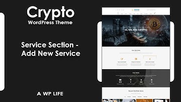 Service Section   Add New Service Crypto Premium WordPress Theme