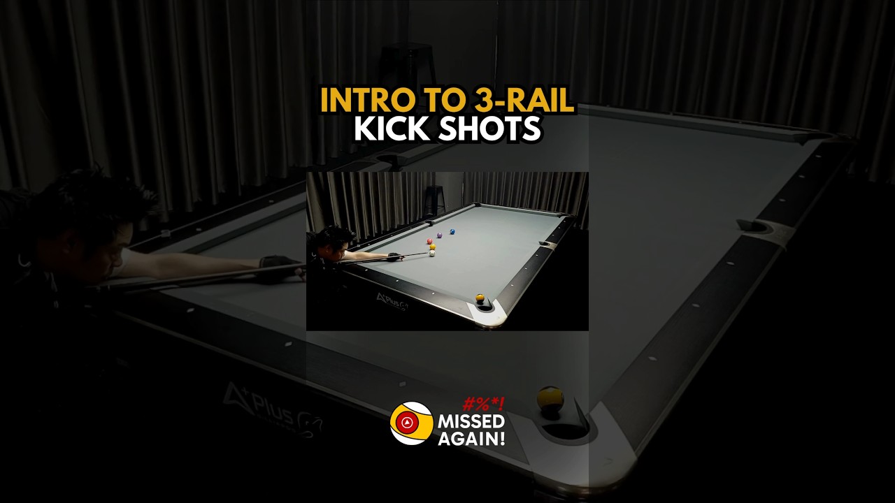 Introduction to 3-rail Kick Shots #pool #billiards #9ball #8ballpool