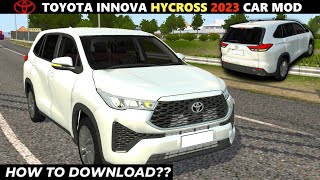 Toyota Innova Hycross Car Mod For Bus Simulator Indonesia | Car Mod For Bussid | #bussid