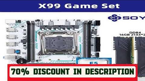 A must-have product! SOYO X99 Motherboard LGA 2011-3 Set Kit Xeon E5 2680 V4 CPU Processor 32G=2*1