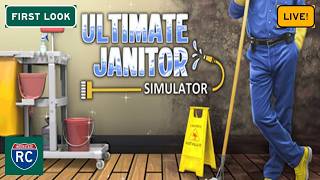 Ultimate Janitor Simulator Early First Look Live! - Our Mess-Cleaning Journey Begins!  Episode 1