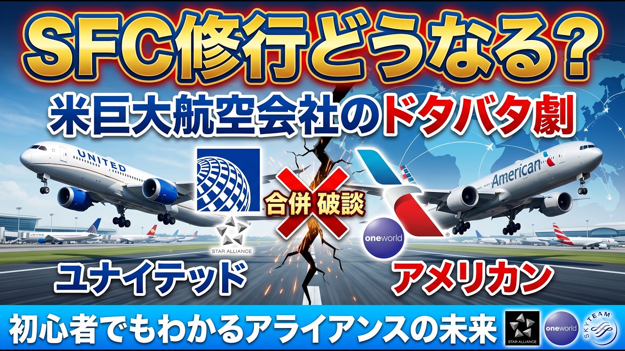 航空業界に激震‼️ユナイテッドがアメリカンを飲み込む!? 秒速破談が物語るワンワールド崩壊の序曲