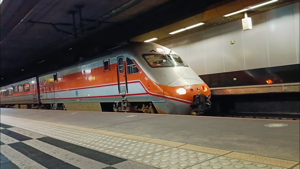 台鐵134次自強號往基隆鳳山出站2025/10/25