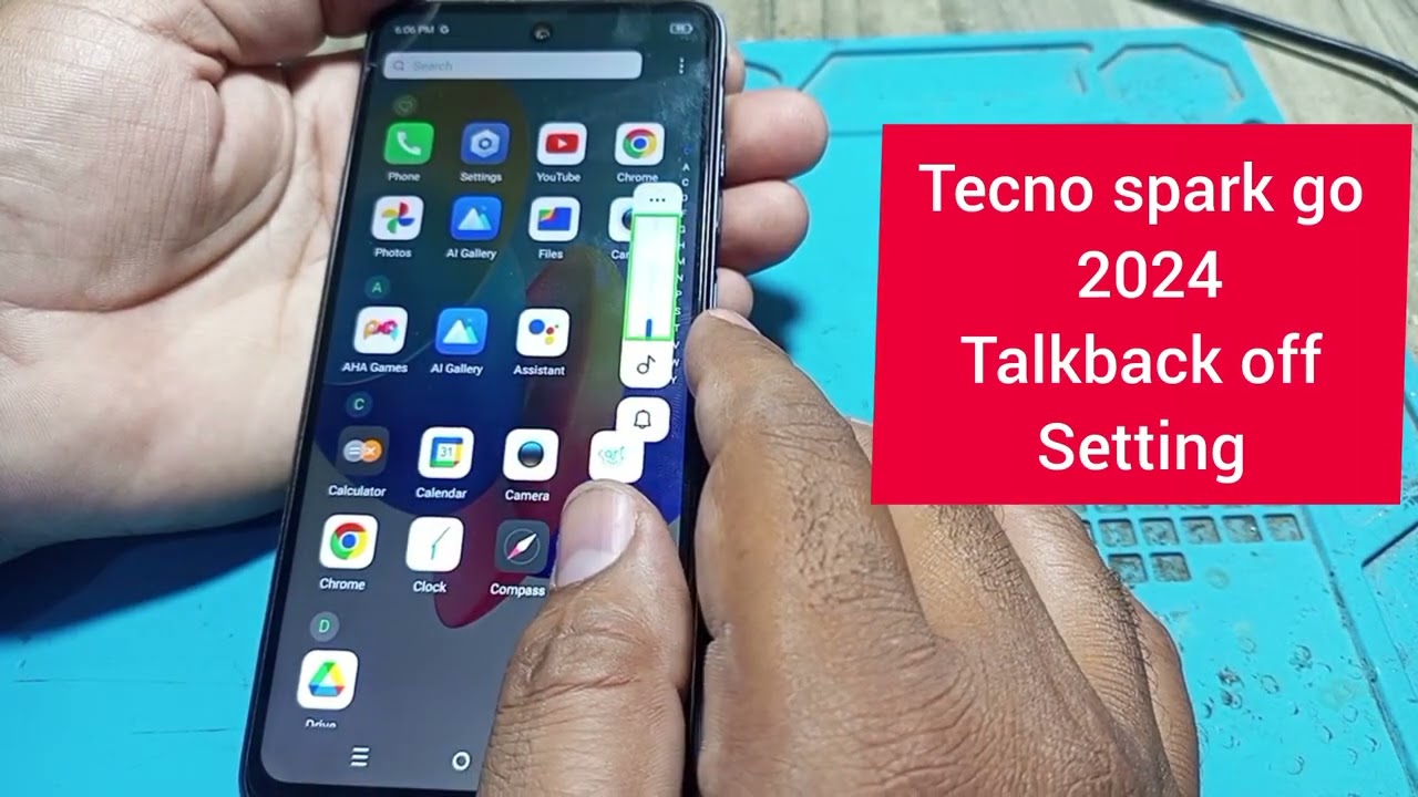 How to turn off Talkback mode on tecno spark go 2024 | tecno mobile Talkback off setting