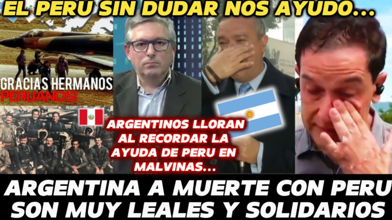El Perú NUNCA dudo🥺😭... Prensa 🇦🇷Argentina Recuerda la AYUDA de PERU EN MALVINAS