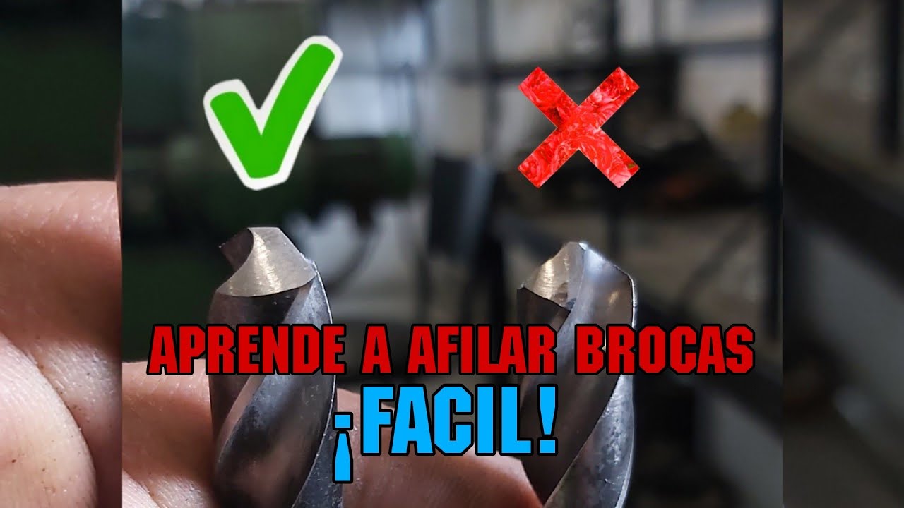 CÓMO AFILAR BROCAS FÁCIL 