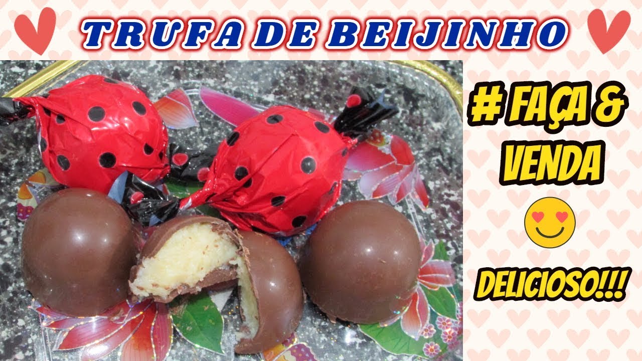 TRUFA DE BEIJINHO RECHEIO PARA TRUFAS, BOLOS E OVOS DE PÁSCOA