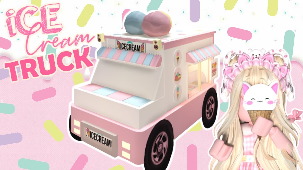 Bloxburg Ice Cream Truck Tour Speedbuild Youtube - roblox ice cream truck song id