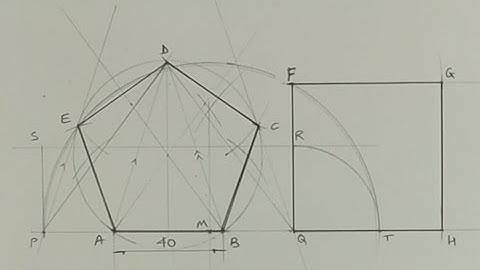 How to convert Pentagon into Square | Area conversion | Technical drawing | Engineering drawing