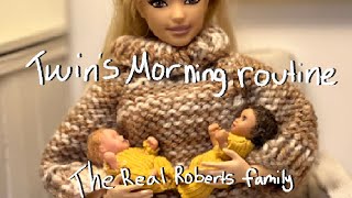 Barbie - The Real Roberts Family Daily Life Ep: 24 - ' Noah's accident ' Morning Routine Roleplay