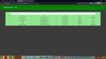 Registration form - HTML, CSS, JavaScript (AJAX), Servlet - View & Search Record (Part 2)