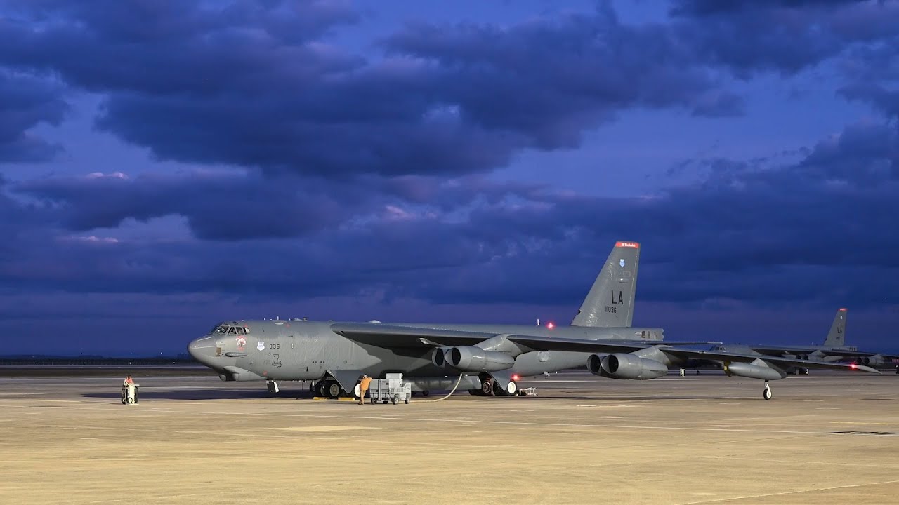 Sunrise Sortie in Spain - Launching a U.S. B-52 Stratofortress Bomber