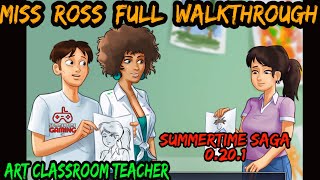 Miss Ross Full Walk through | Summertime Saga 0.20.1 | Art Class Teacher Complete Quest 🤩 screenshot 5