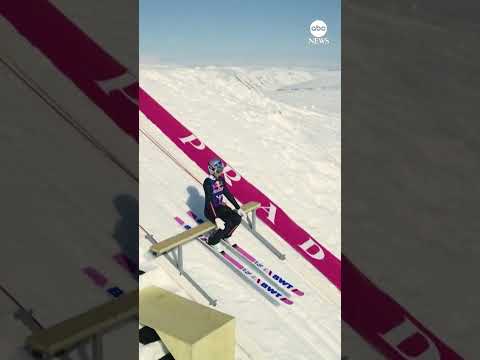Olympic champion soars to ski jump world record - ABC News.