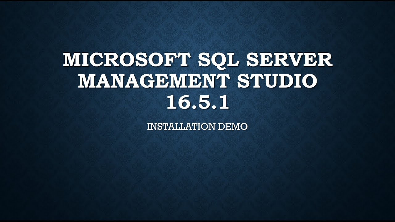 download sql server management studio 16