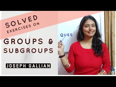 Algebra Questions Part 1 | Joseph A Gallian | IIT JAM Maths | Groups & Subgroups