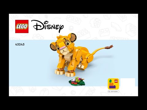LEGO Instructions | Disney | 43243 | Simba the Lion King Cub | The Lion King