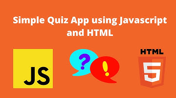 Simple Quiz App using Javascript and HTML in just 5 minutes.