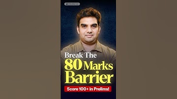 Break the 80 Marks Barrier Score 100+ in Prelims! #upsc #ias #prelims2026#upsc2026 #civilserviceexam