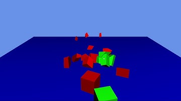 Destructible object physics – stack of boxes
