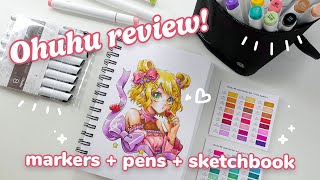 Trying Ohuhu Markers! ✿ Draw with me and review!