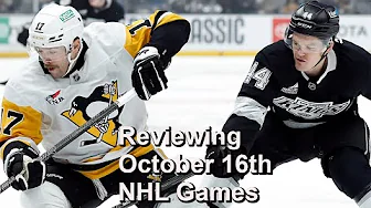 Reviewing October 16th, 2025 NHL Games