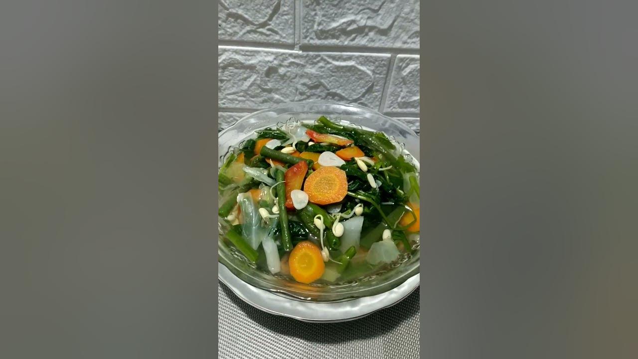Sayur Asem Kangkung Kacang Panjang Wortel ala pedesaan#shorts