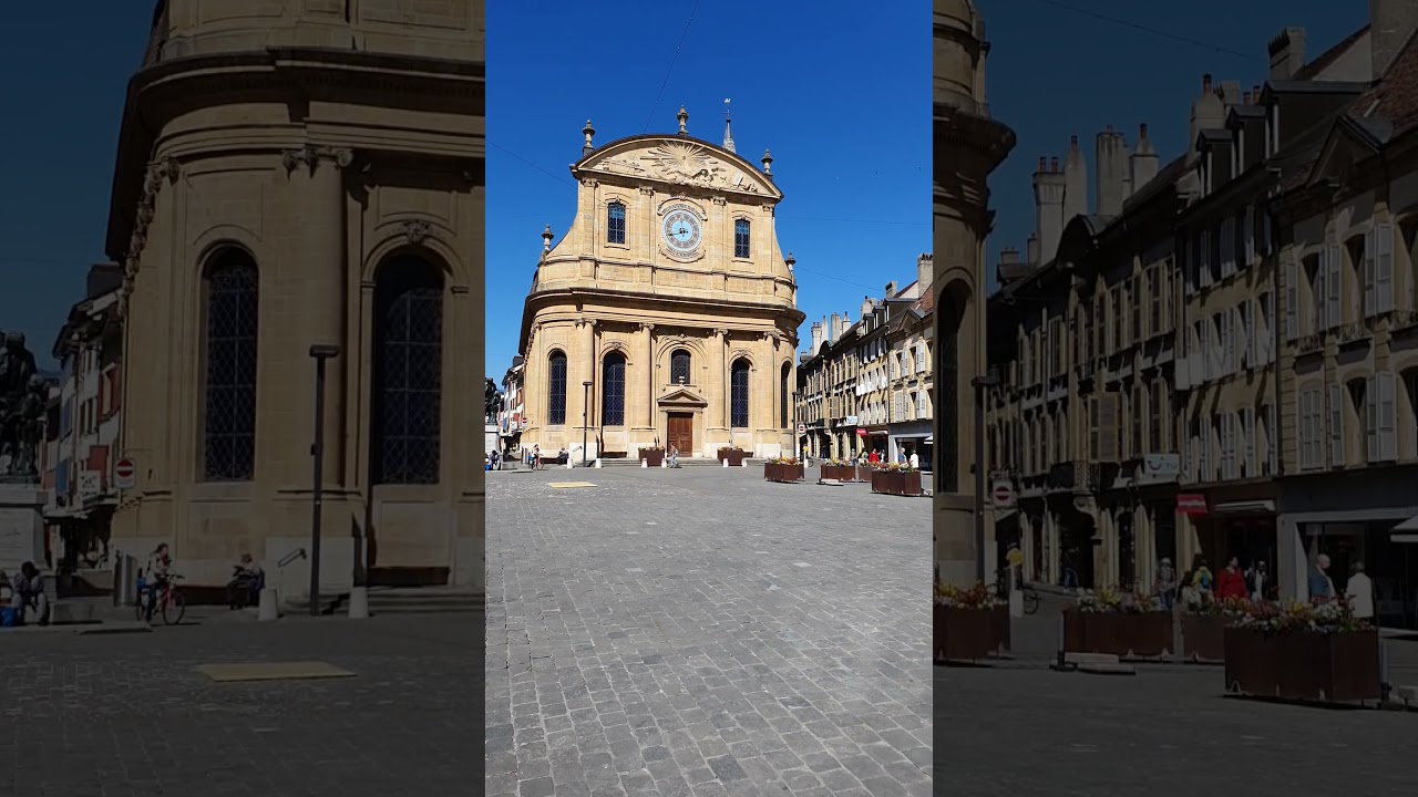 Yverdon-les-Bains, Place Pestalozzi, Schweiz.