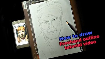 Bachchan Pandey /Freehand outline tutorial video/how to draw Freehand outline