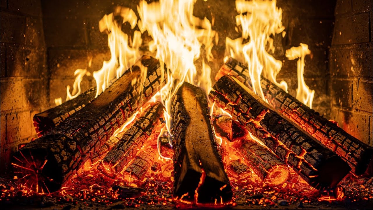 Deep Ember Fireplace 🔥 4 Hours Relaxing Heat - YouTube