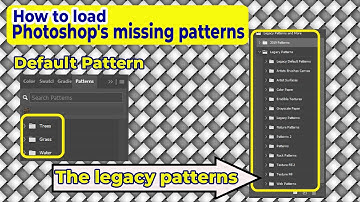 How to load Photoshop2021 missing patterns | How to get the Photoshop 2021 Toolbar Missing