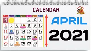April 2021 Calendar | Monthly Calendar | Hindu Panchang Calendar 2021 | @DharmikGyan108 screenshot 3