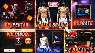 EMOTE DA GALINHA VOLTOU, ÍTENS DOS PASSES, ANGELICAL BRANCA, NOVO PUNHO ALOK DESPERTADO? - FREE FIRE