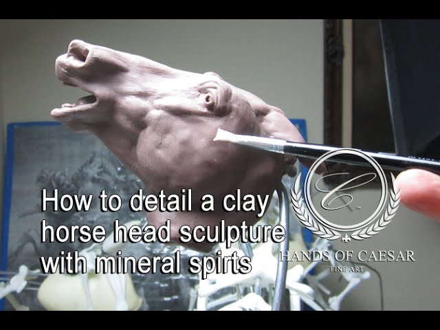 Painting an AIR DRY clay sculpture with ACRYLIC paint: Airbrush and  Hand-Painting Techniques 