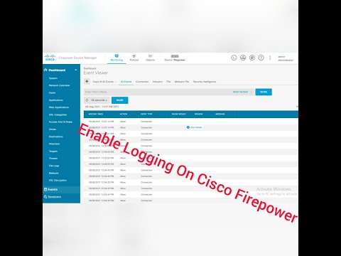 Enable Logging On Cisco Firepower Threat Defense | Enabled logging On FTD | #CCNP #Security #FTD