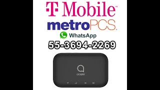 TMobile, MetroPCS Alcatel linkzone 2 MW43TM SIM lock code unlock +525536942269, paypal