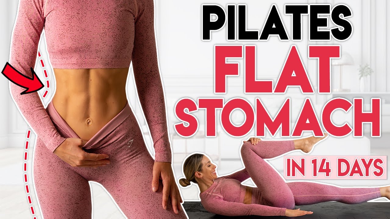 PILATES FLAT STOMACH in 14 Days  Belly Fat Burn  5 min Workout