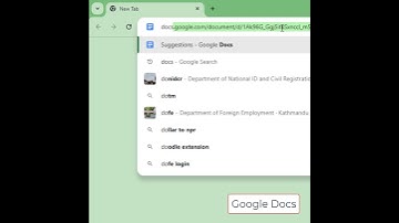 Google Docs URL-snelkoppeling om nieuwe Google Docs te maken