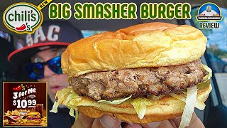Chili&#39;s® BIG SMASHER BURGER Review! 🍔🍟🥤 | 3 For Me $10.99 Deal | theendorsement