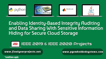 IEEE 2019 - Enabling Identity-Based Integrity Auditing and Data Sharing