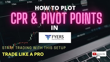 Plot CPR & PIVOTS Level in Fyers ( Plot Trading View CPR & Pivot Points in Fyers too)