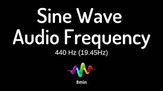 440Hz 19.45Hz || Sine Wave Audio Frequency