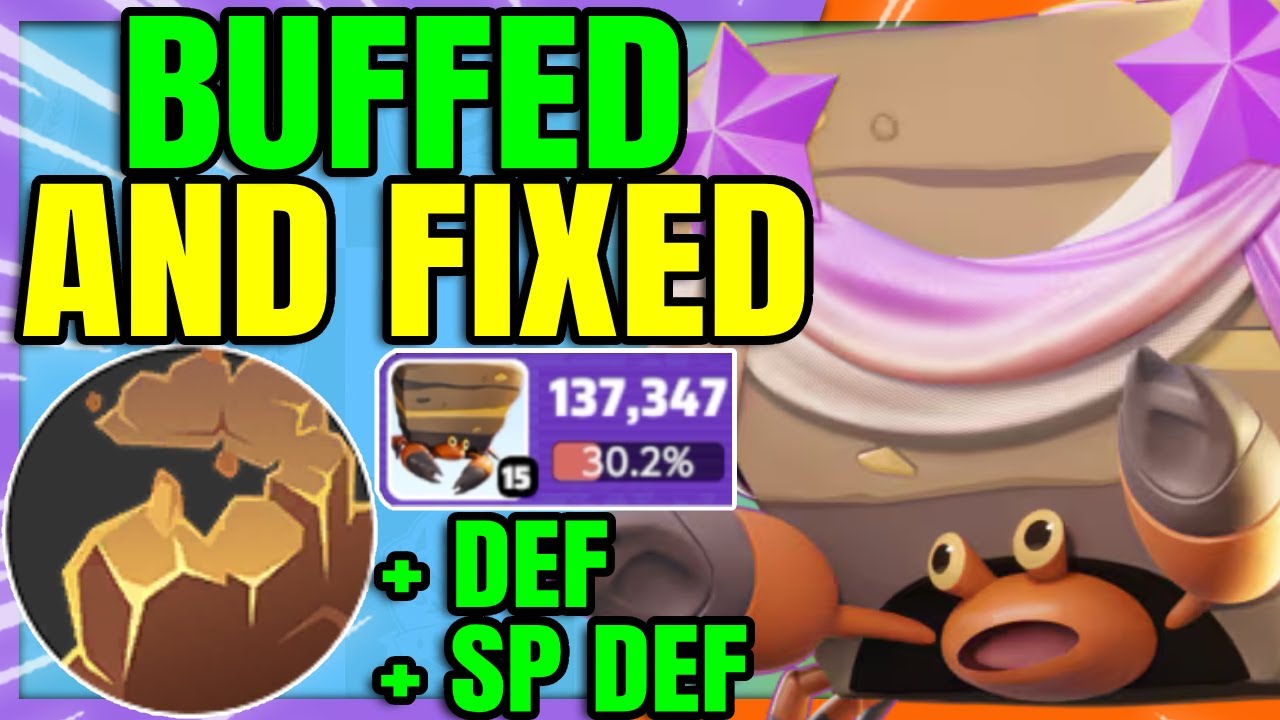 ROCK TOMB BUG FIXED and CRUSTLE BUFFED my Boy is Back | Pokemon Unite