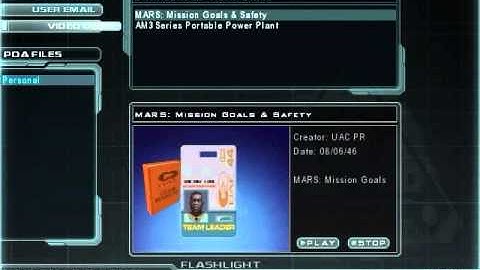 Doom 3 RoE - Video Disk 1 PDA