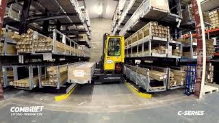 COMBi CSeries with guided aisle and telescopic forks  4 WAY multidirectional forklift