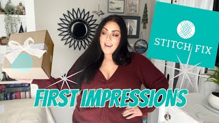 MY FIRST TIME 📦 @stitchfix  UNBOXING! PLUS SIZE STYLE SERVICE