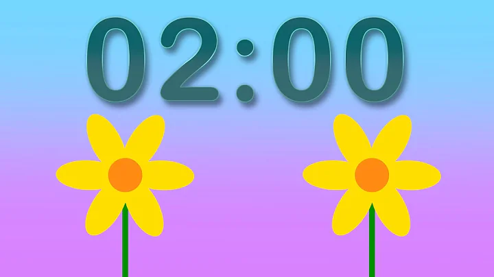 2 Minute Timer for Spring | Animated Growing Flowers Visual Timer