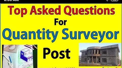 Top askes interview questions for quantity surveyor post |Civil engineering Interview Qns & Ans |