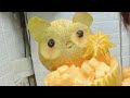 🐨How to carved a Koala Bear in Cantaloupe Melon🍈 | How to cut cute Cantaloupe Bear?|Anne Kutis Vlogs